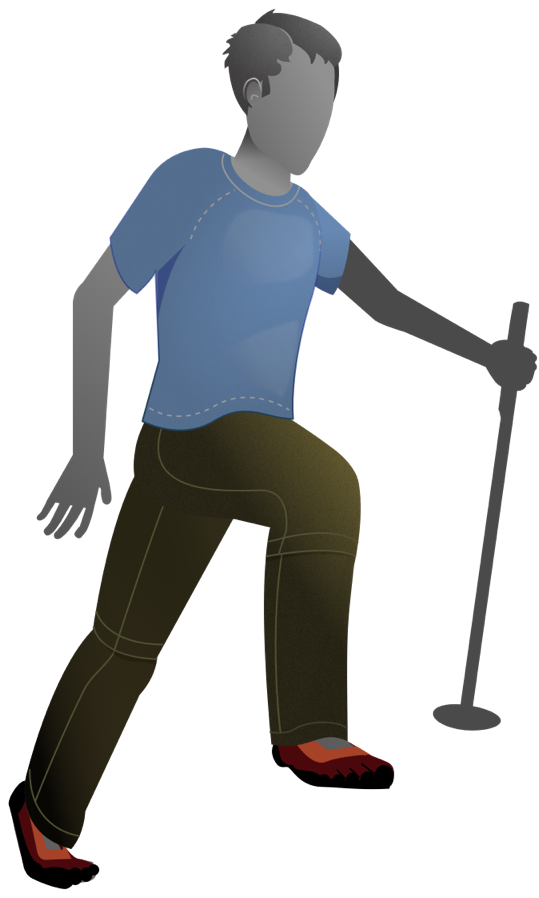 Illustration of a light weight mid layer for warmer weather.